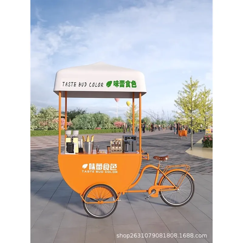 Food Truck With Snacks - عربة طعام متنقلة خارجية لبيع القهوة