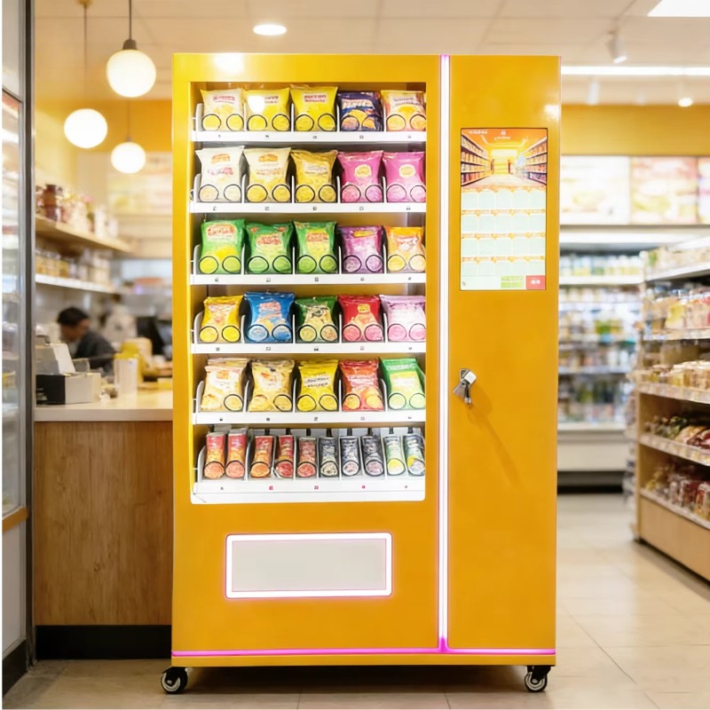 Snacks Food In Us - آلة بيع الوجبات الخفيفة الأوتوماتيكية، موزع