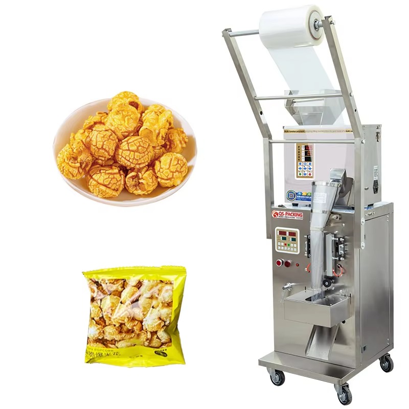 Food Snacks Label - آلة تعبئة الحبيبات الأوتوماتيكية للفشار والوجبات
