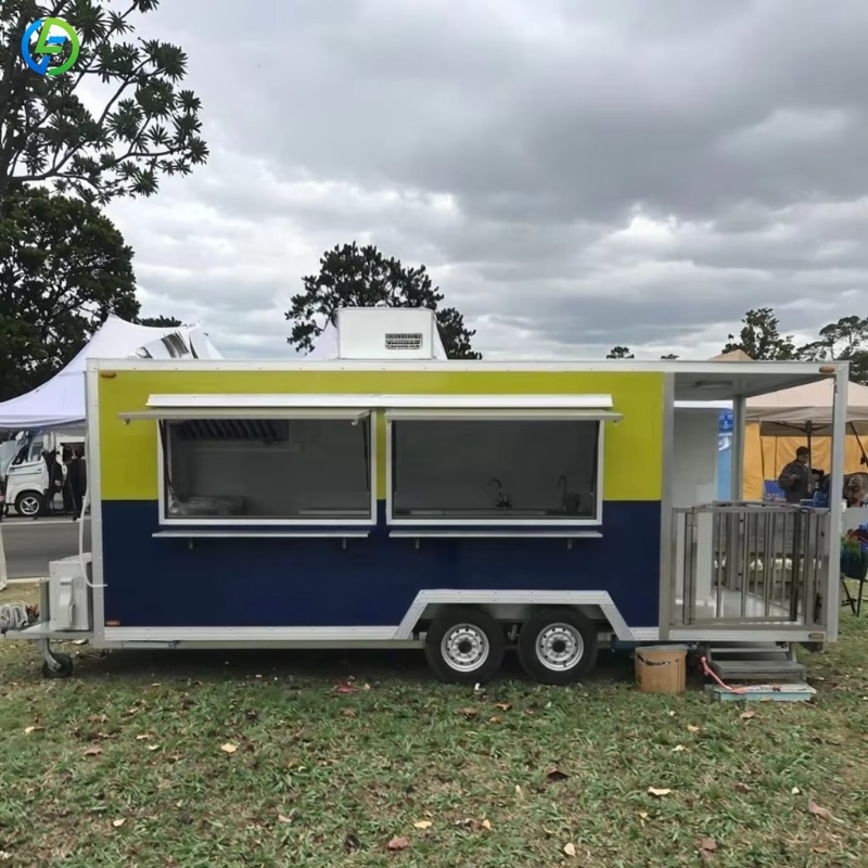 عربة طعام متنقلة مخصصة للقهوة  - مراجعة Food Truck With Snacks وسعره