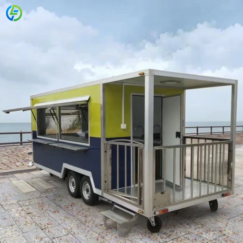 عربة طعام متنقلة مخصصة للقهوة  - مراجعة Food Truck With Snacks وسعره