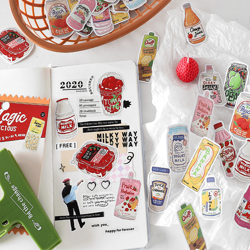 ملصقات طعام لطيفة، ملصقات وجبا - مراجعة Food Snacks Label وسعره