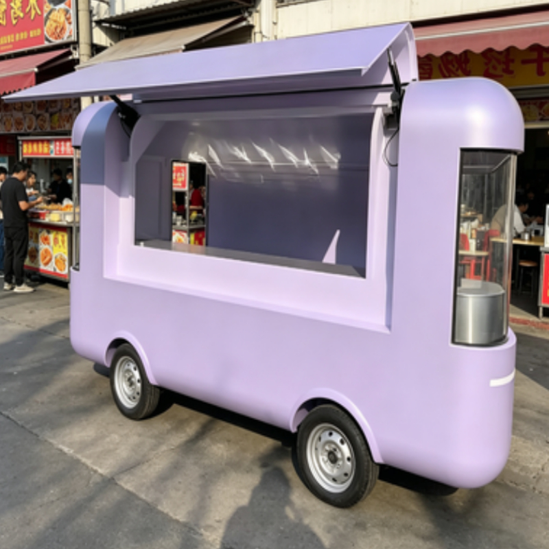 عربة طعام متنقلة دائرية، شاحنة - مراجعة Food Truck With Snacks وسعره